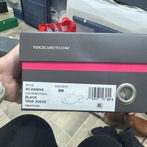 Vince Camuto Black True Suede Shoes